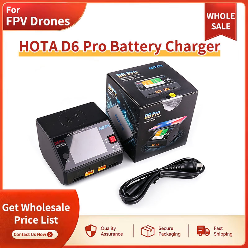 Hota D6 Pro Dual Lipo Charger - SNQP HOTA D6 Pro Batterieladegerät, Zweikanal-Balancer-Ladegerät