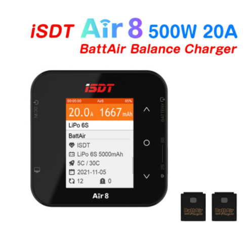 Isdt Air8 8S Lipo Charger - Isdt air8 500w 20a 2-8s/q8 max