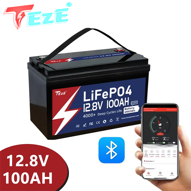 Lifepo4 12V 100Ah Bms Bluetooth - 8000 Zyklen 12 V 24 V