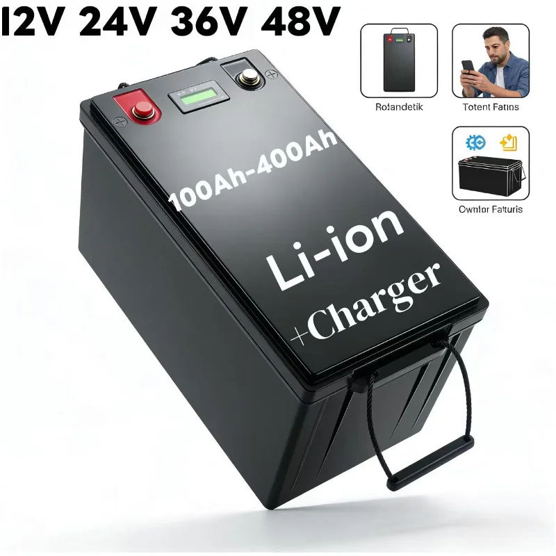 Lifepo4 12V 100Ah Bms Bluetooth - Bluetooth BMS Lithium-Batterie | 12V-48V 100Ah-400Ah