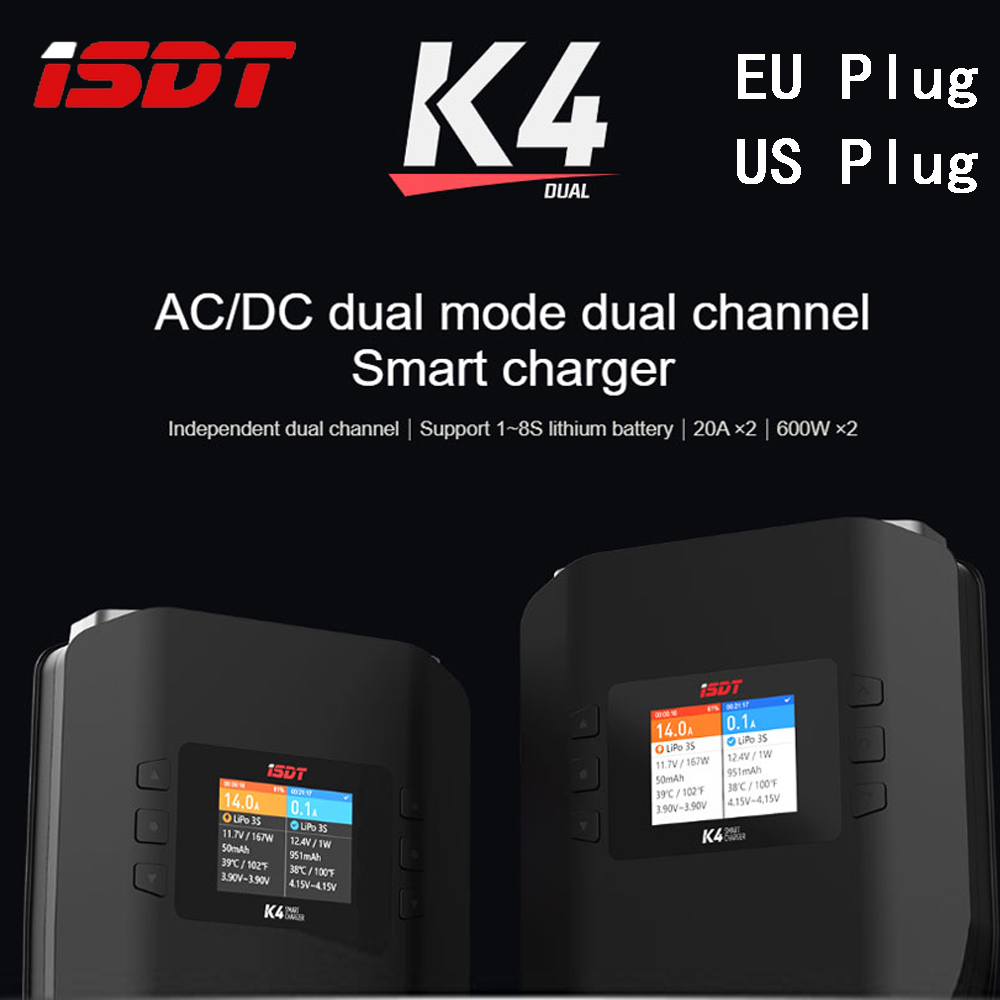 Isdt K4 Dual Lipo Charger - ISDT K4 1 ~ 8S Lithium-Batterie
