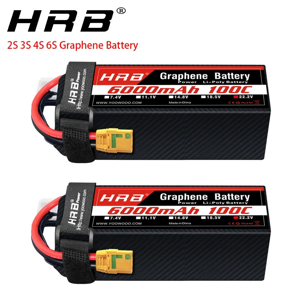 6S Lipo Battery 22.2V 5000Mah - 2PC Graphene Batterie 2S 3S 4S