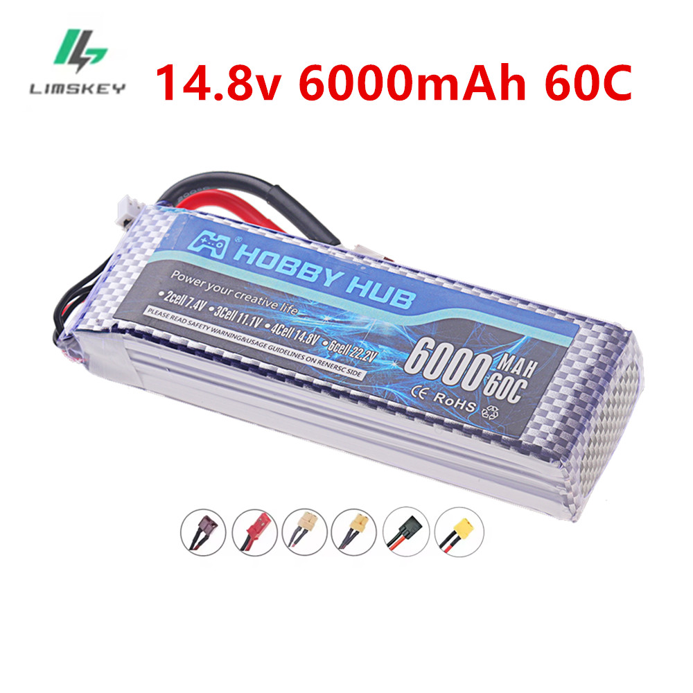 4S Lipo Battery 14.8V 6000Mah - 6000mAh Lipo 14,8V Akku 4S 6000mAh