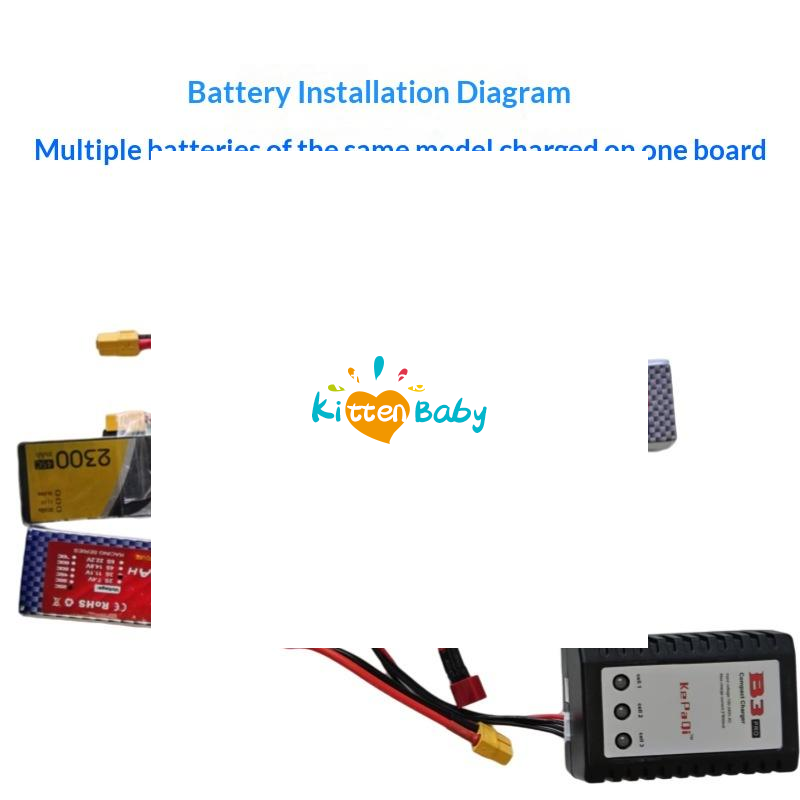 12S Lipo Battery Balancing Board - 1 Set RC Akku-Ladegerät B6AC Parallele