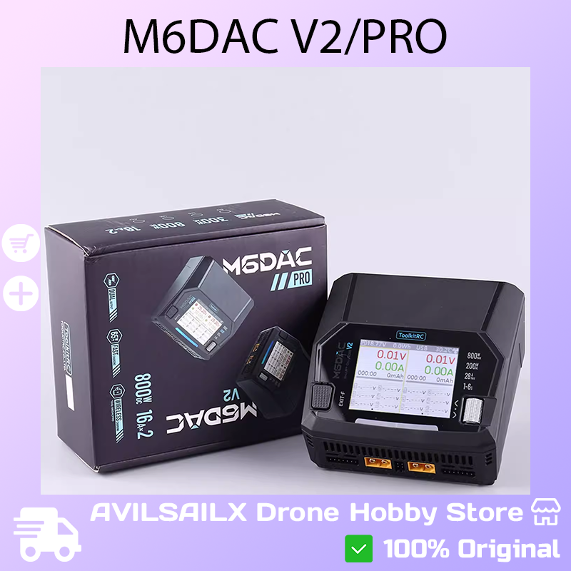 Toolkitrc M6Dac Smart Charger - ToolkitRC M6DAC V2 / Pro Dual-Channel