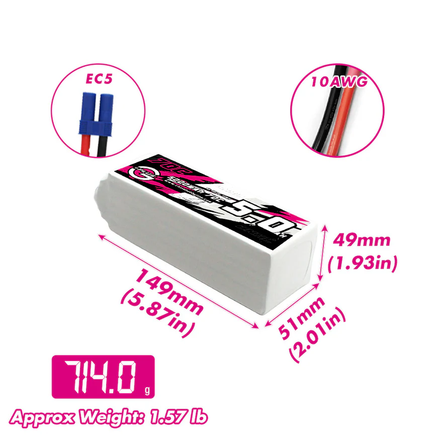 CNHL Lipo 6S 22,2 V Batterie 5 – 6S Lipo Battery 22.2V 5000Mah Bewertung und Preis