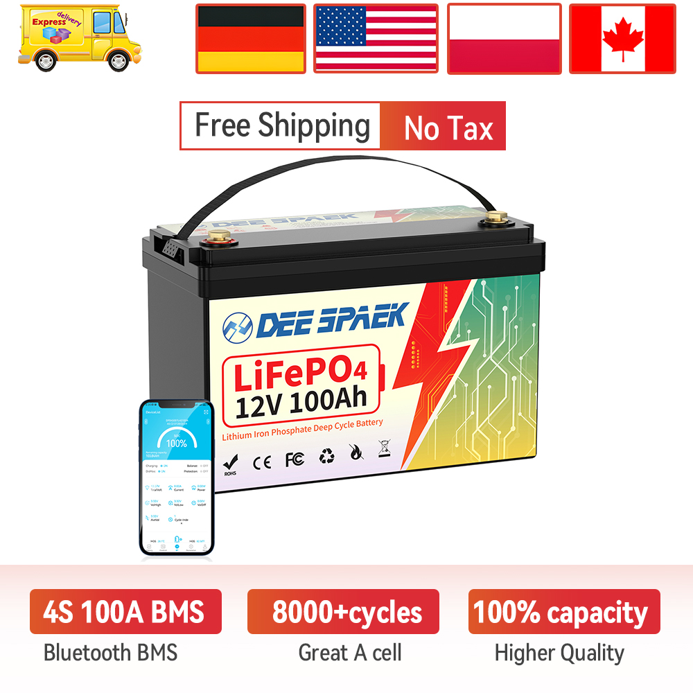 DEEPSPAEK 12V 100Ah LiFePO4 Ba – Lifepo4 12V 100Ah Bms Bluetooth Bewertung und Preis