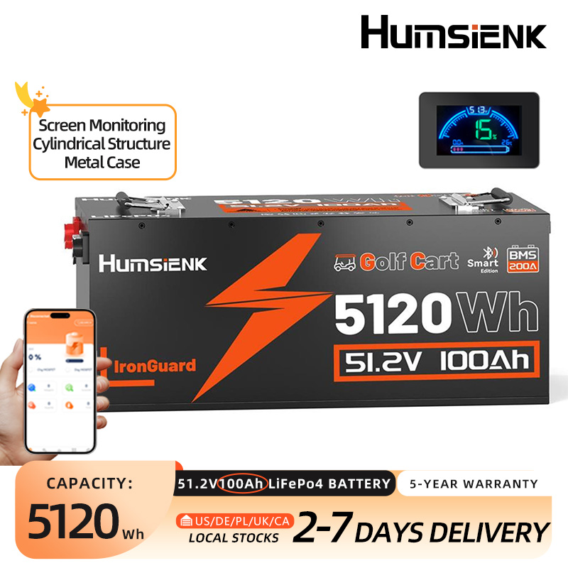 Humsienk LiFePO4 Batterie 48V  – Lifepo4 12V 100Ah Bms Bluetooth Bewertung und Preis