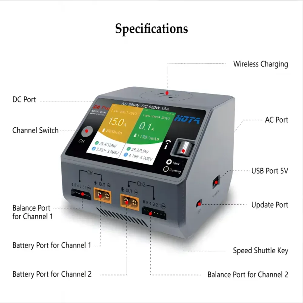 HOTA D6 Pro Dual-Channel Smart – Hota D6 Pro Dual Lipo Charger Bewertung und Preis