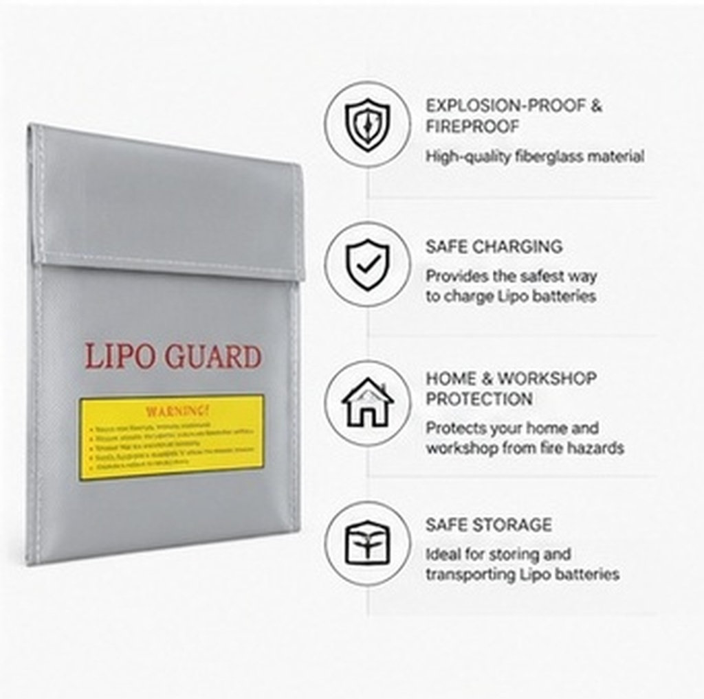 18x23cm Professioneller RC-Lip – Lipo Battery Fireproof Safety Charge Box Bewertung und Preis