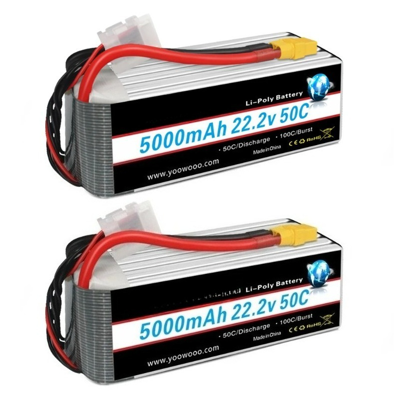 2 Stück für RC-Flugzeug, Hubsc – 6S Lipo Battery 22.2V 5000Mah Bewertung und Preis