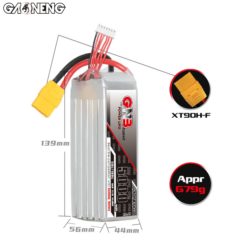 Original GNB 5000 mAh 6S 22,2  – 6S Lipo Battery 22.2V 5000Mah Bewertung und Preis