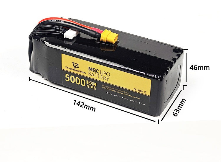 FPV MGC 5000mAh 6S 22,2V Lipo  – 6S Lipo Battery 22.2V 5000Mah Bewertung und Preis