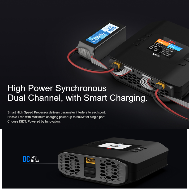 ISDT K4 1~8S Lithium-Batterie  – Isdt K4 Dual Lipo Charger Bewertung und Preis