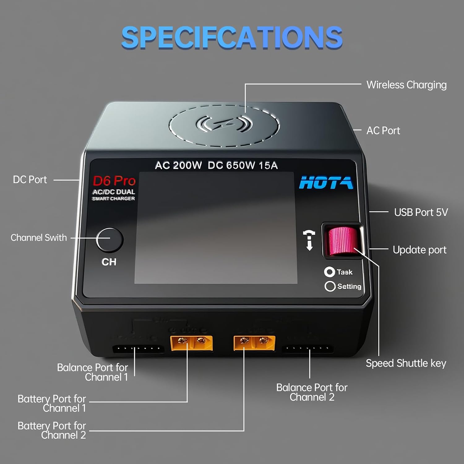 HOTA D6 Pro Lipo-Akkuladegerät – Hota D6 Pro Dual Lipo Charger Bewertung und Preis